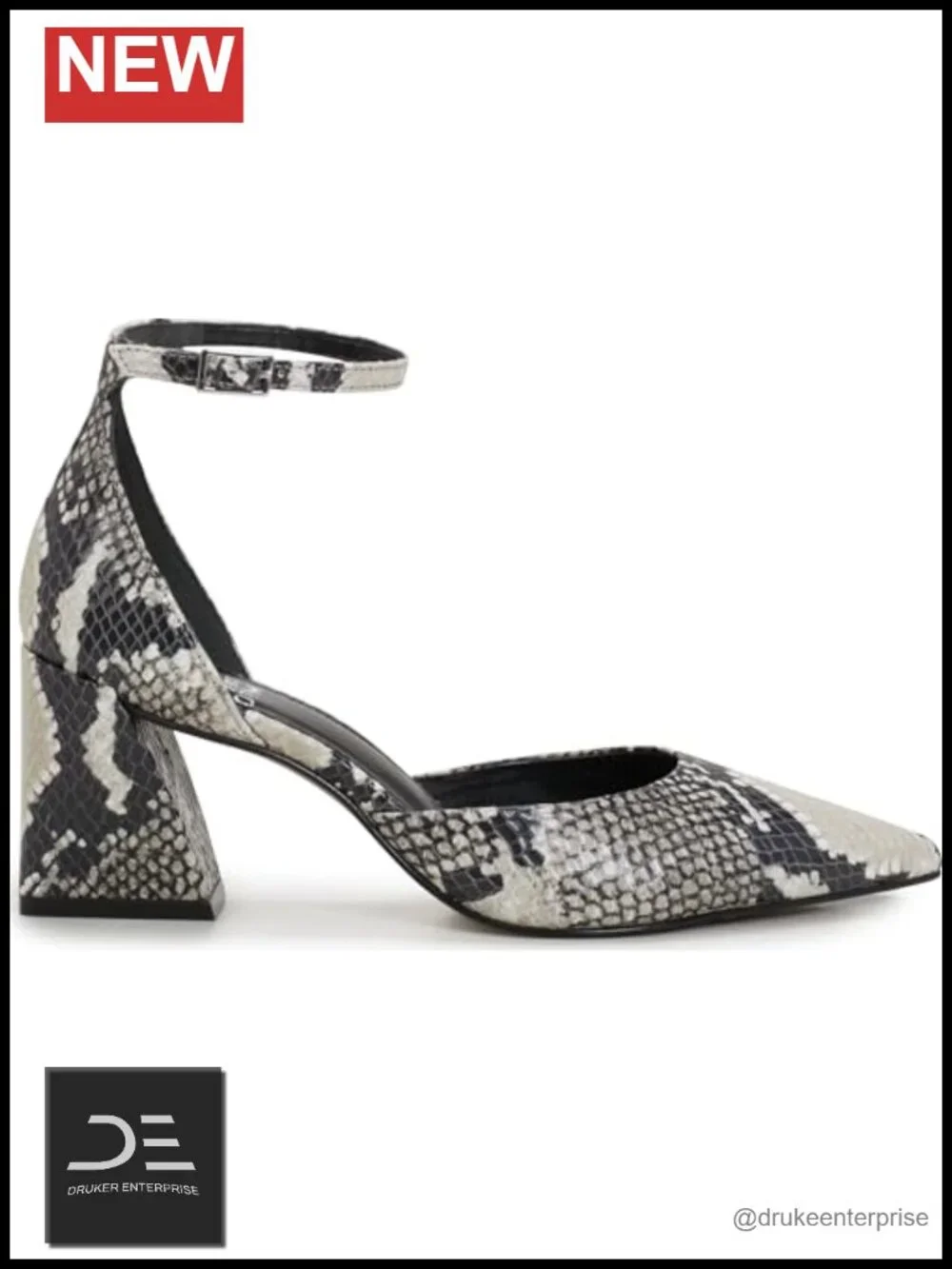 Vince Camuto Sorenn Leather Block Heel Pumps Ankle Strap